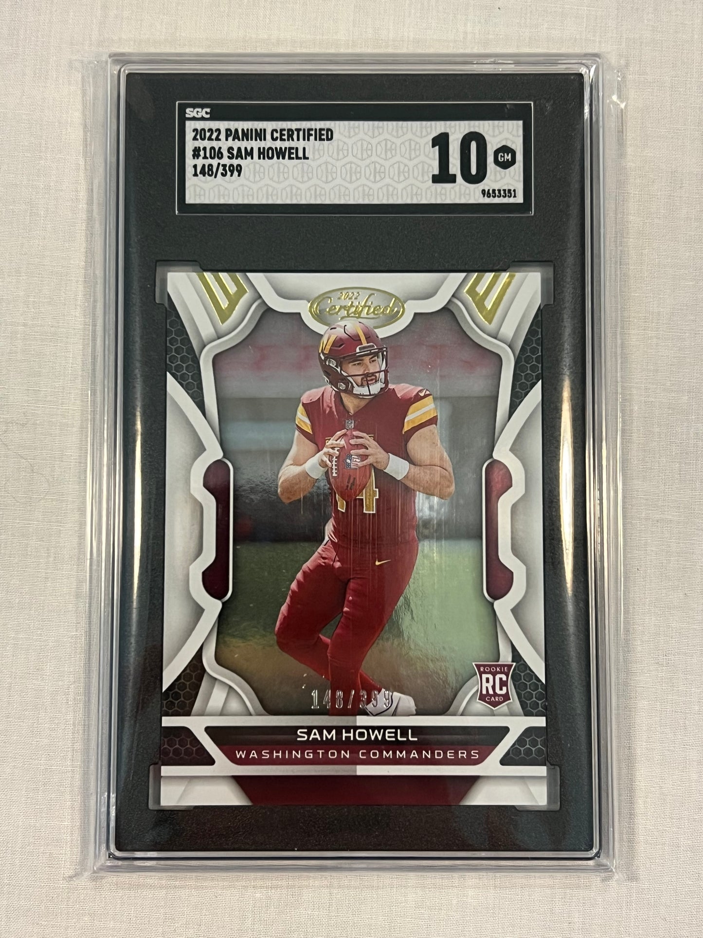 Sam Howell SGC 10 Rookie /399