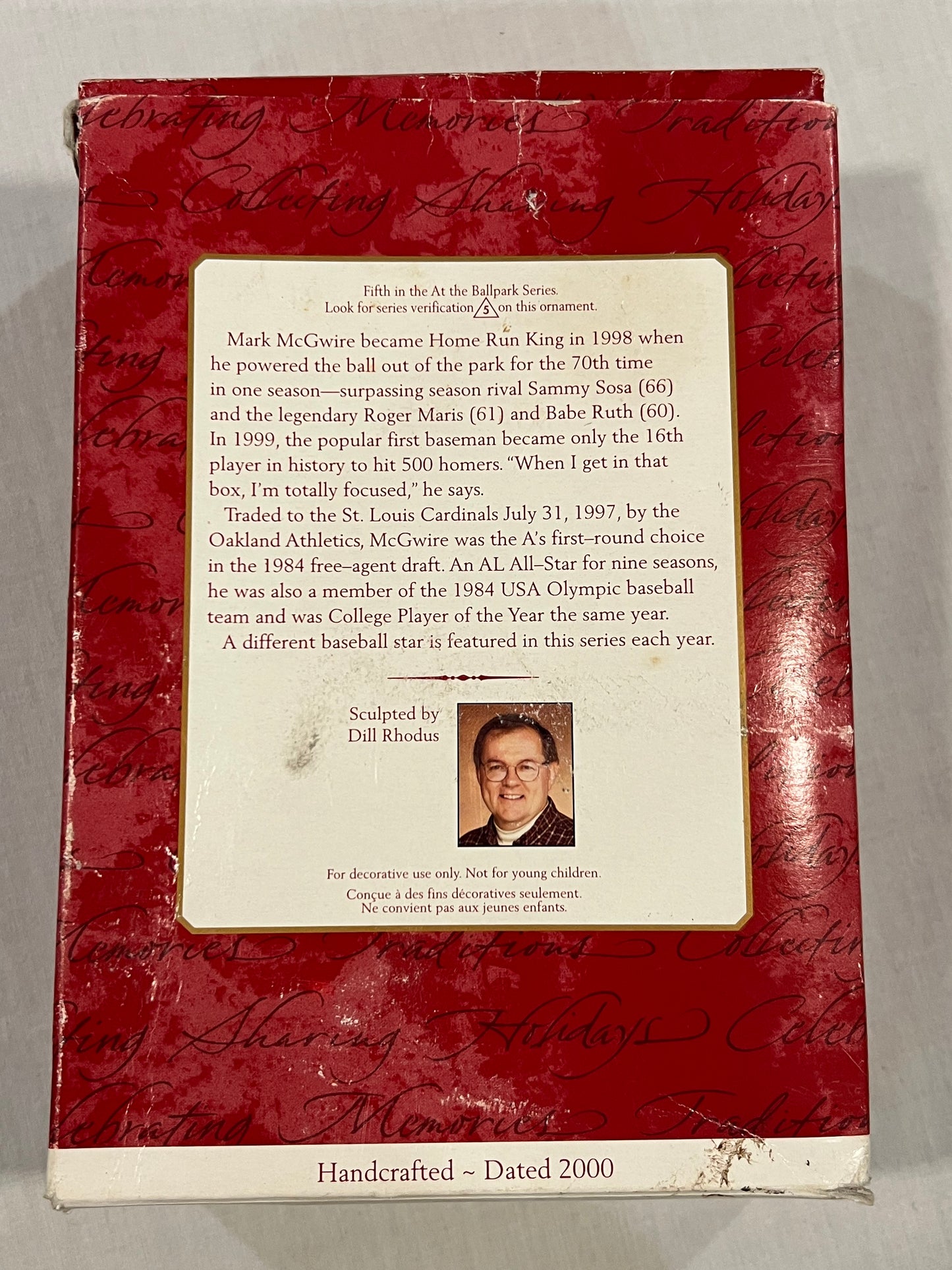 Mark McGuire Hallmark Ornament