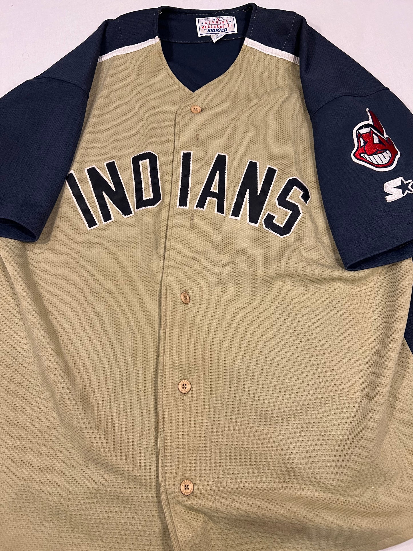 Cleveland Indians Vintage MLB Genuine Mens XL