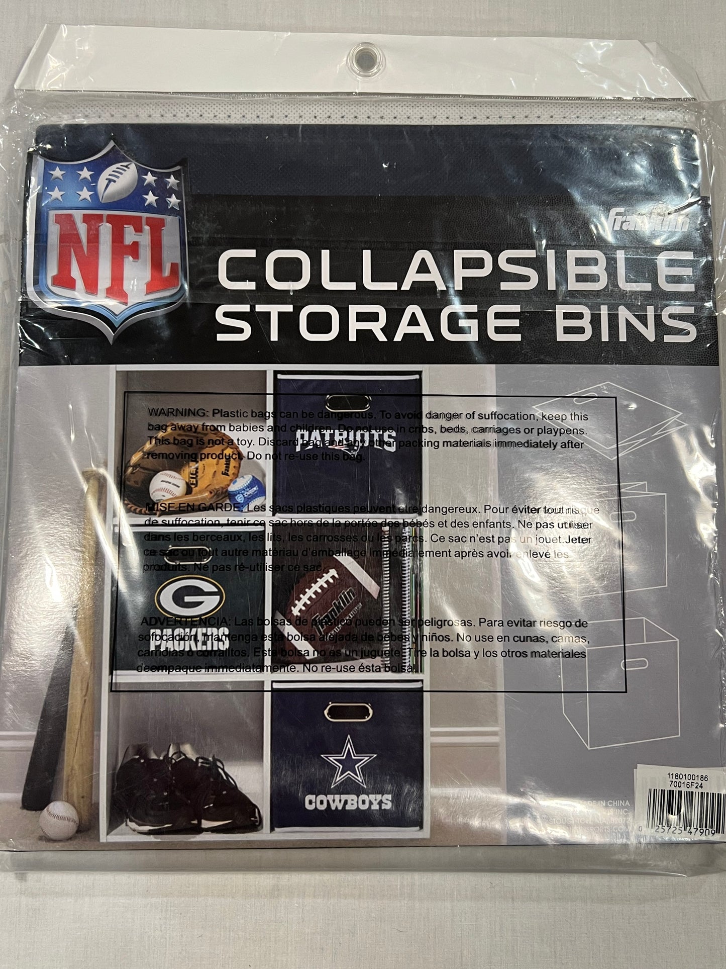 New England Patriots Storage Bin