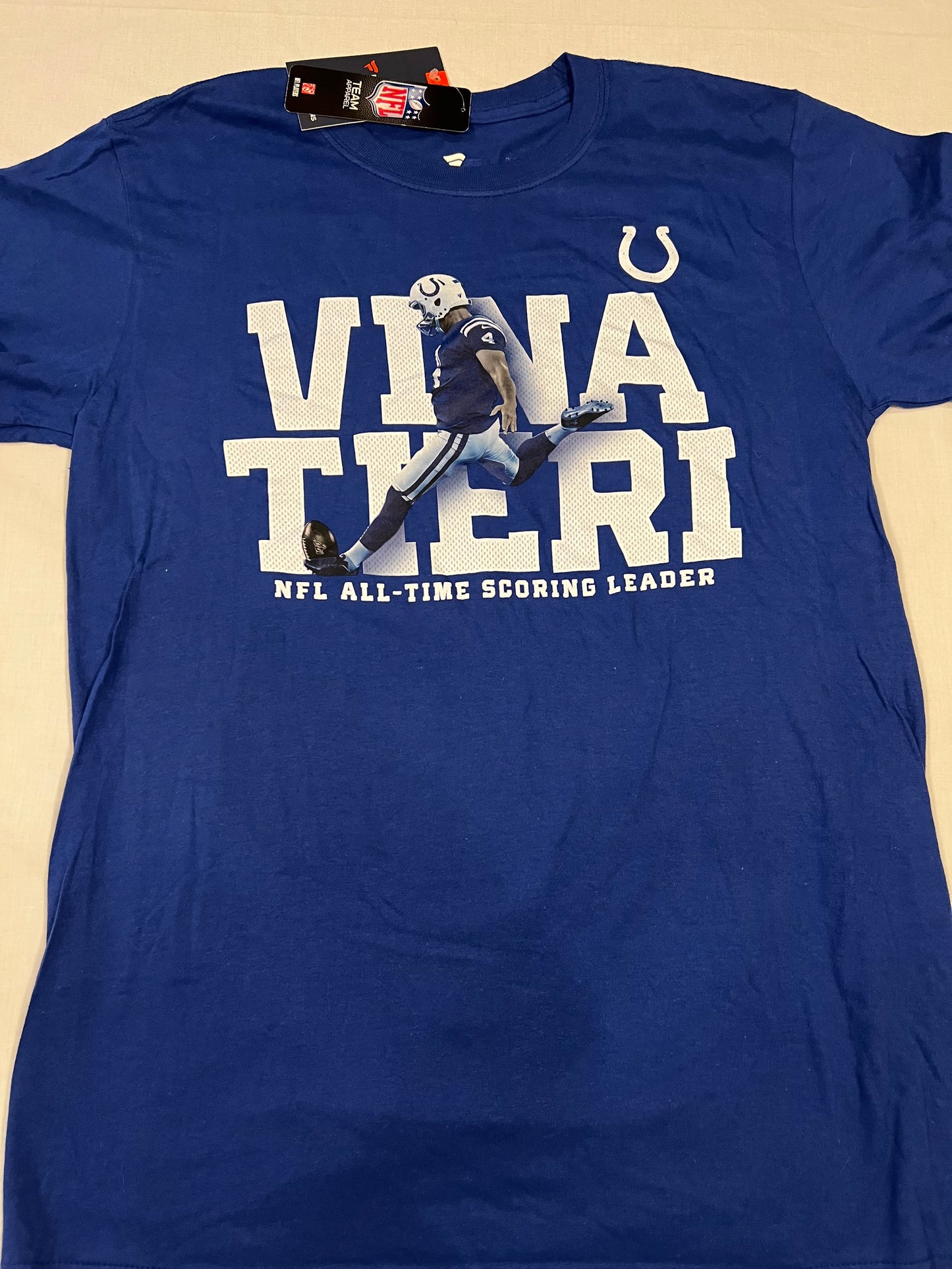 Adam Vinatieri Fanatics Mens Medium HOF T-Shirt
