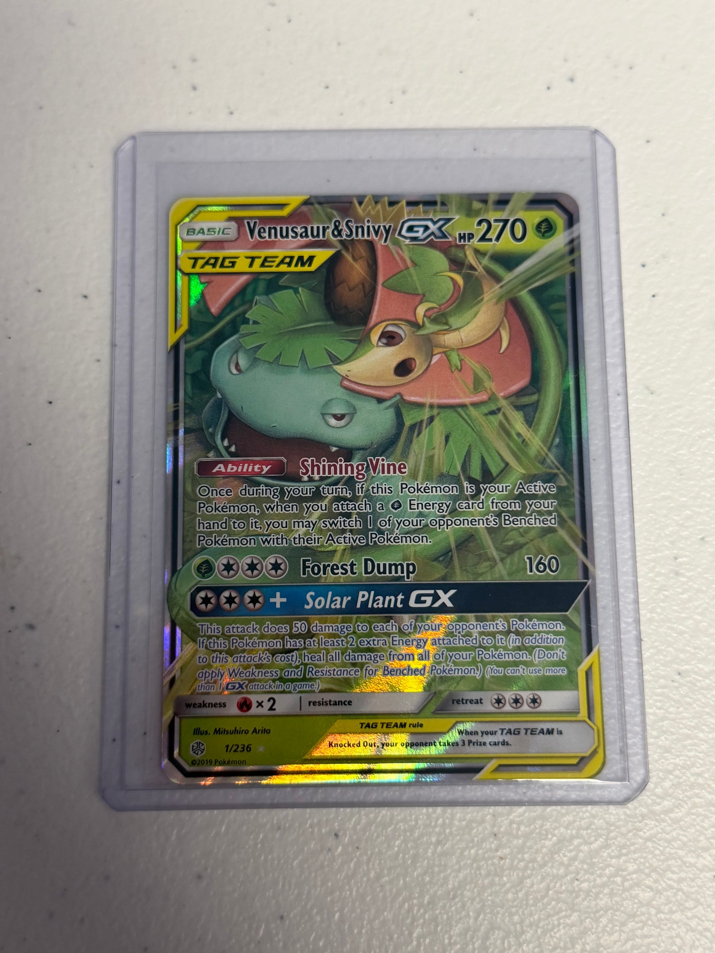 Venusaur & Snivy GX Tag Team