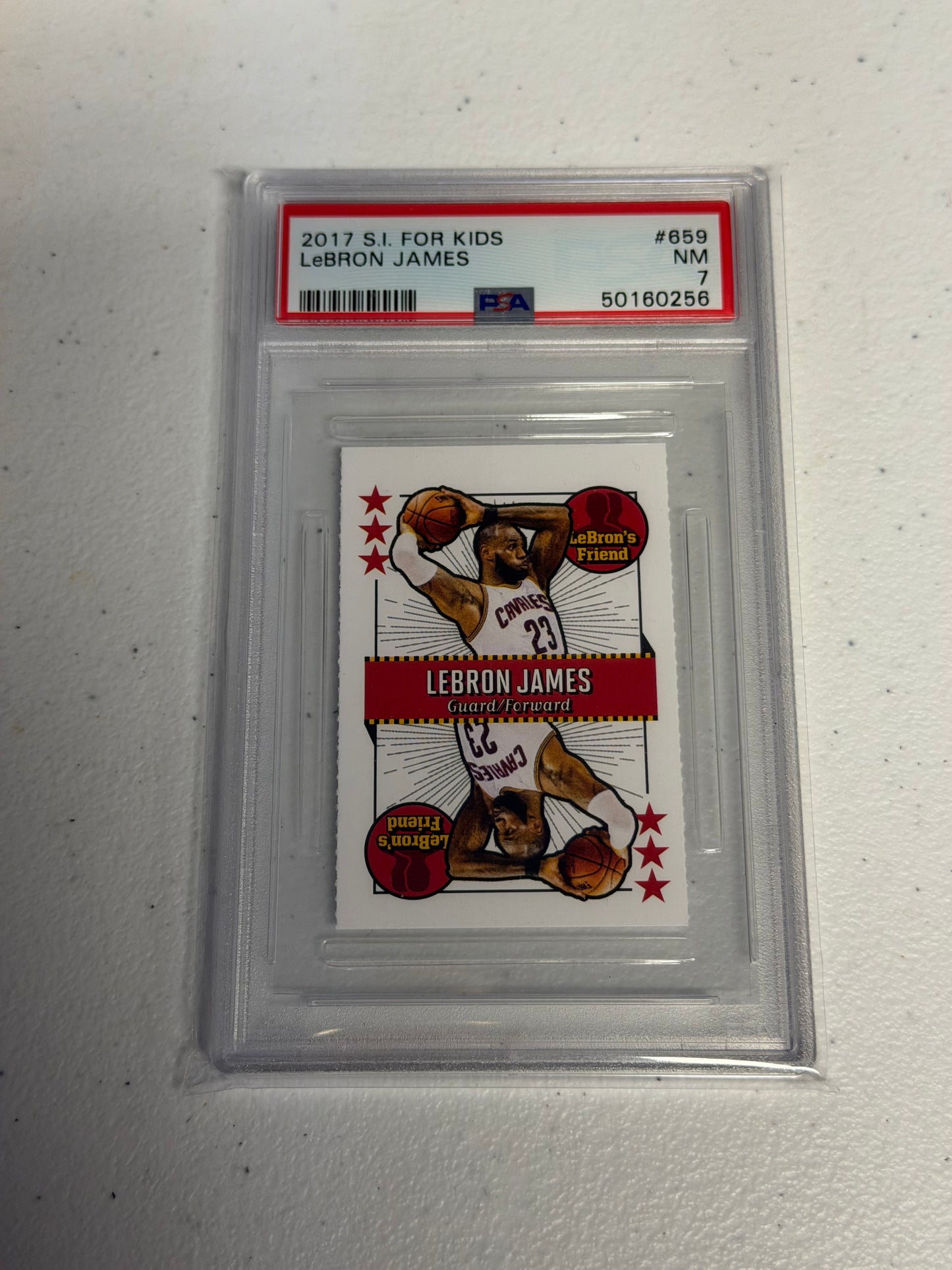 Lebron James 2017 SI for Kids PSA 7