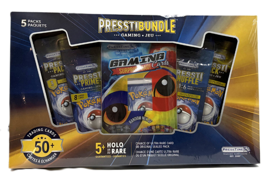 Pokémon Pressti Bundle 50ct. 5 Holo or Rare Cards Guaranteed