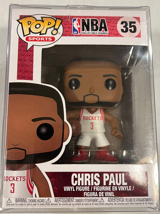 Chris Paul Houston Rockets w/ protective case
