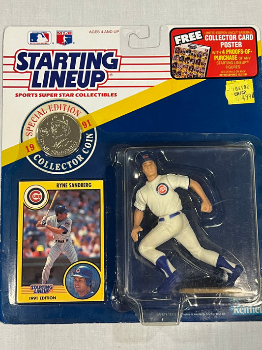 Ryne Sandberg Collectors Coin & Card Starting Lineup