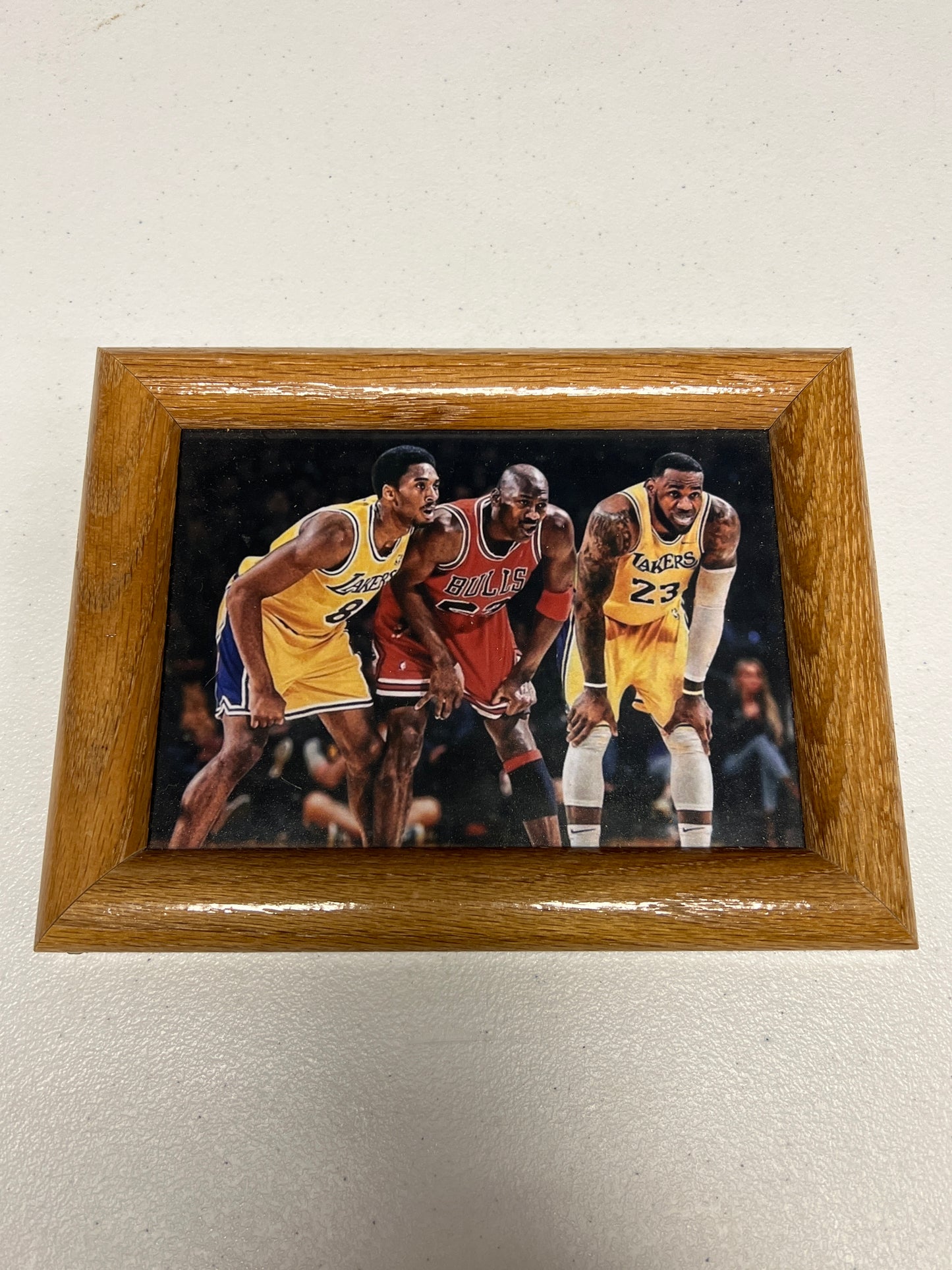 Michael Jordan, LeBron James, and Kobe Bryant Framed Picture