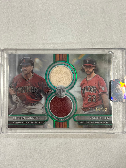 Corbin Carroll / Zac Gallen Tribute Dual Relic /99