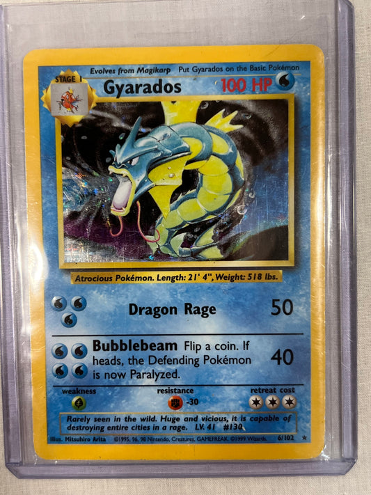 Gyarados 1995 Shadowless Base Set