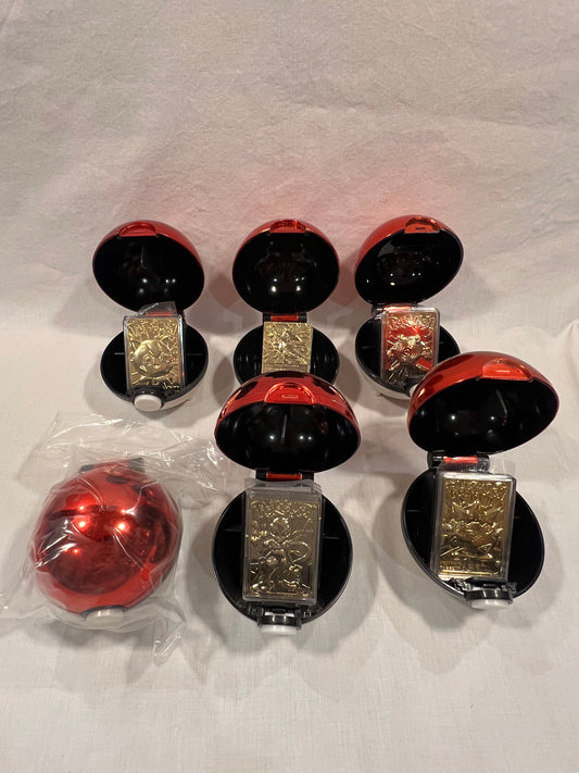 23k Gold Plated Pokemon Cards Complete Set Burger King Exclusive 1999