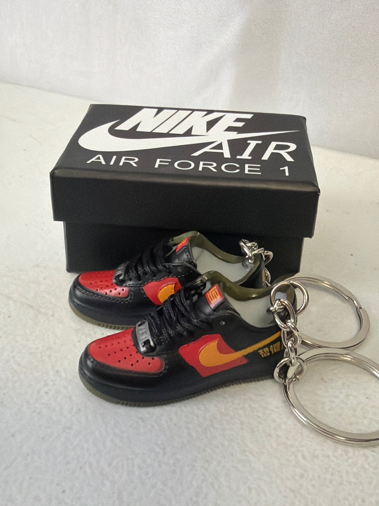 Nike Mini Air Force 1 replicas Black & Red w/Box