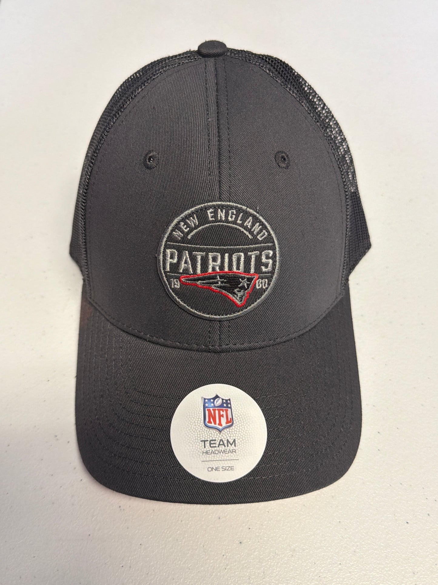 New England Patriots Grey Velcro Hat