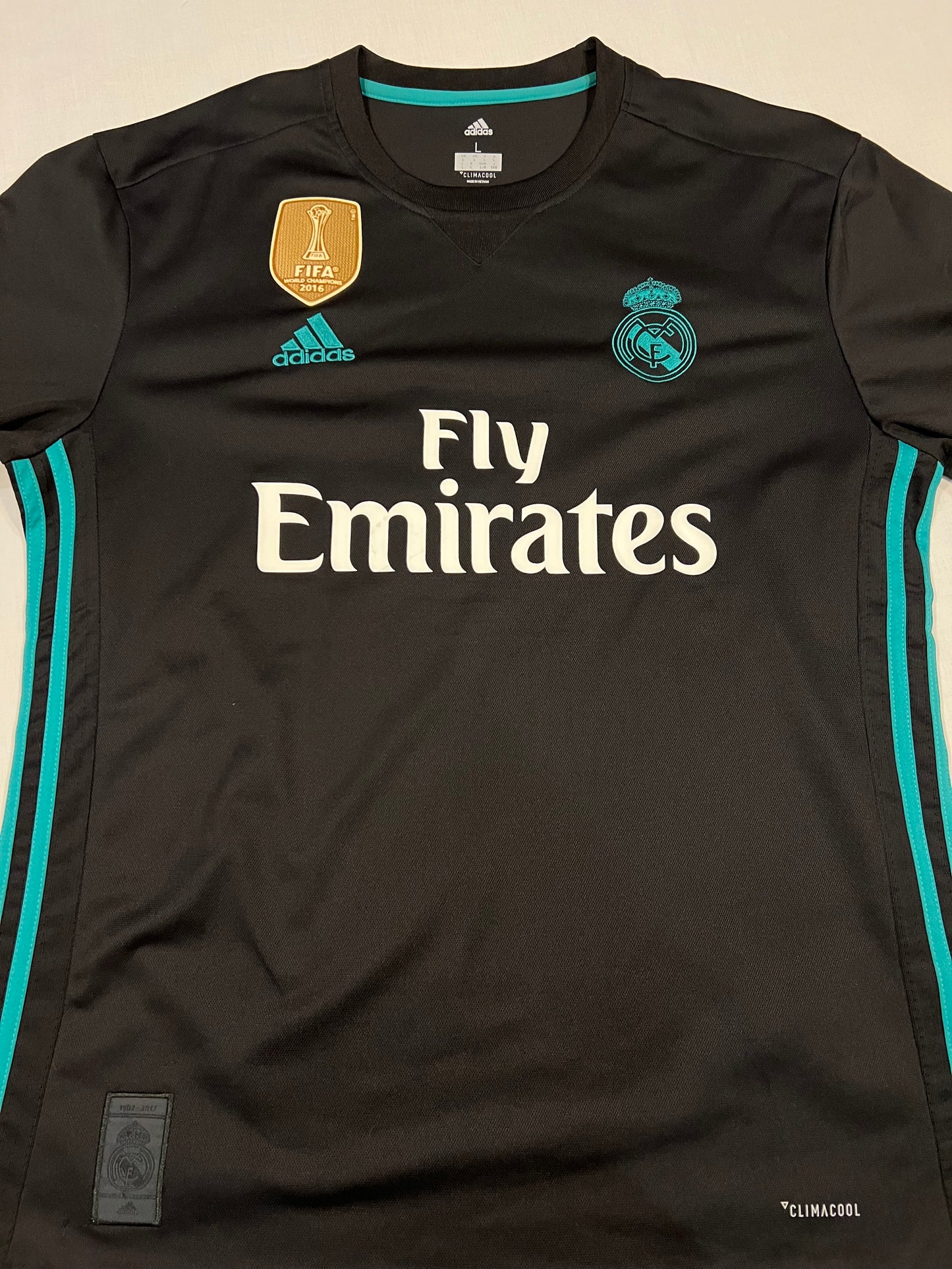 Cristiano Ronaldo Black/Teal Real Madrid Mens Large