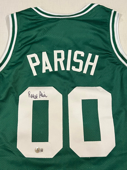 Robert Parish signed Celtics Jersey