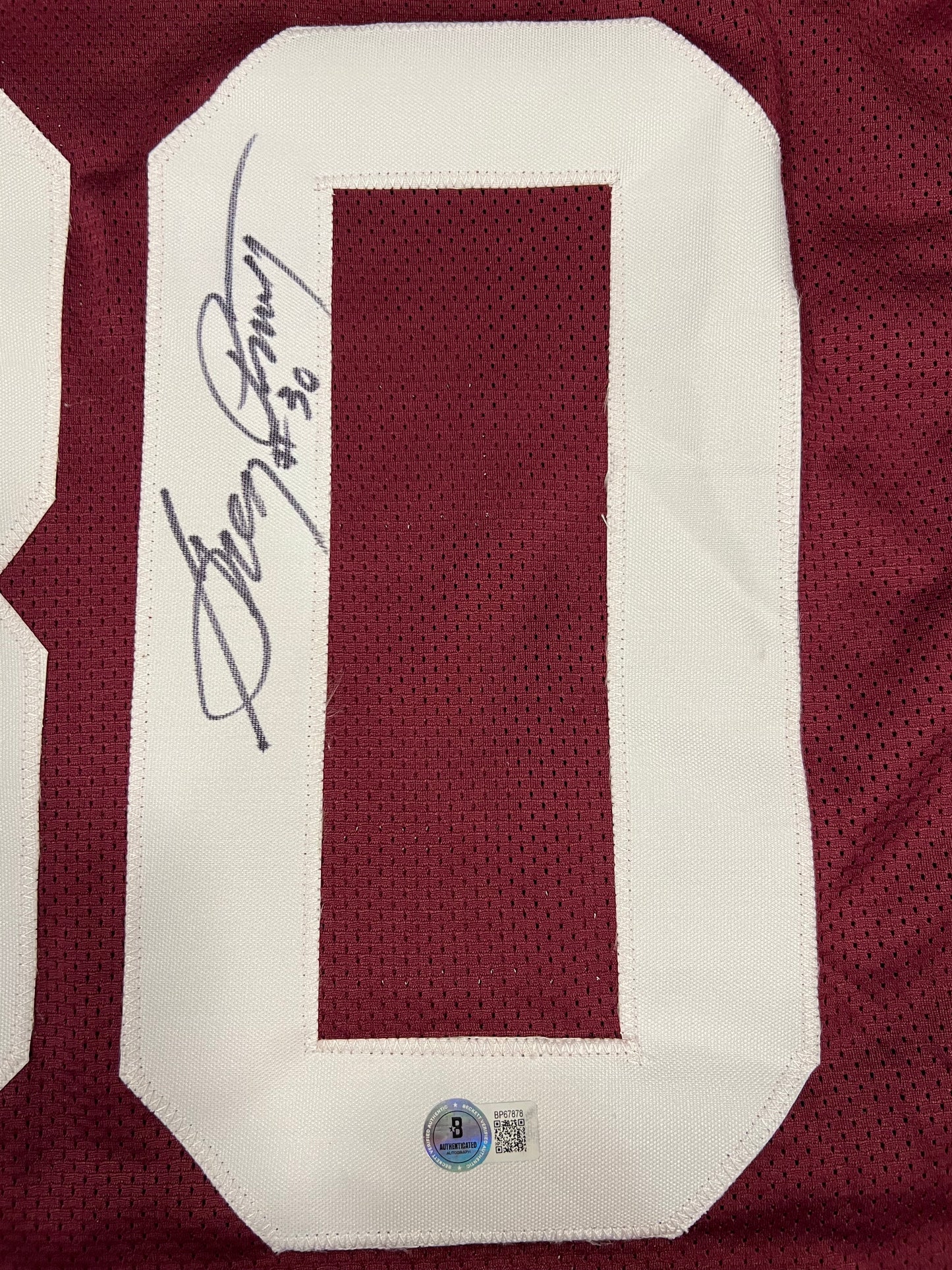 Greg Pruitt signed Brown jersey