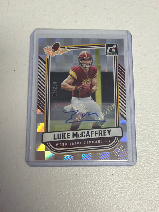 Luke McCaffrey Rookie Auto /299