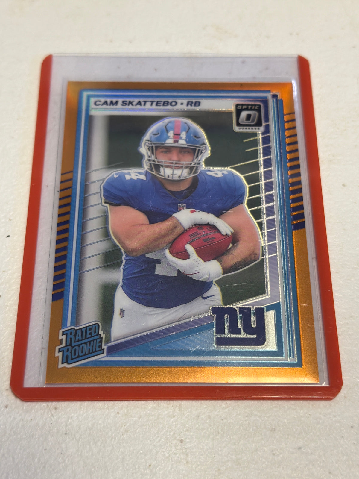 Cam Skattebo /299 Orange Rated Rookie