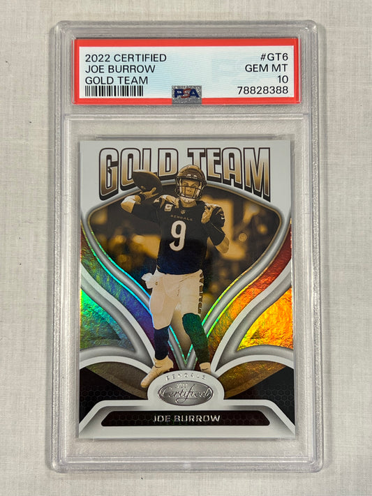Joe Burrow Gold Team PSA 10