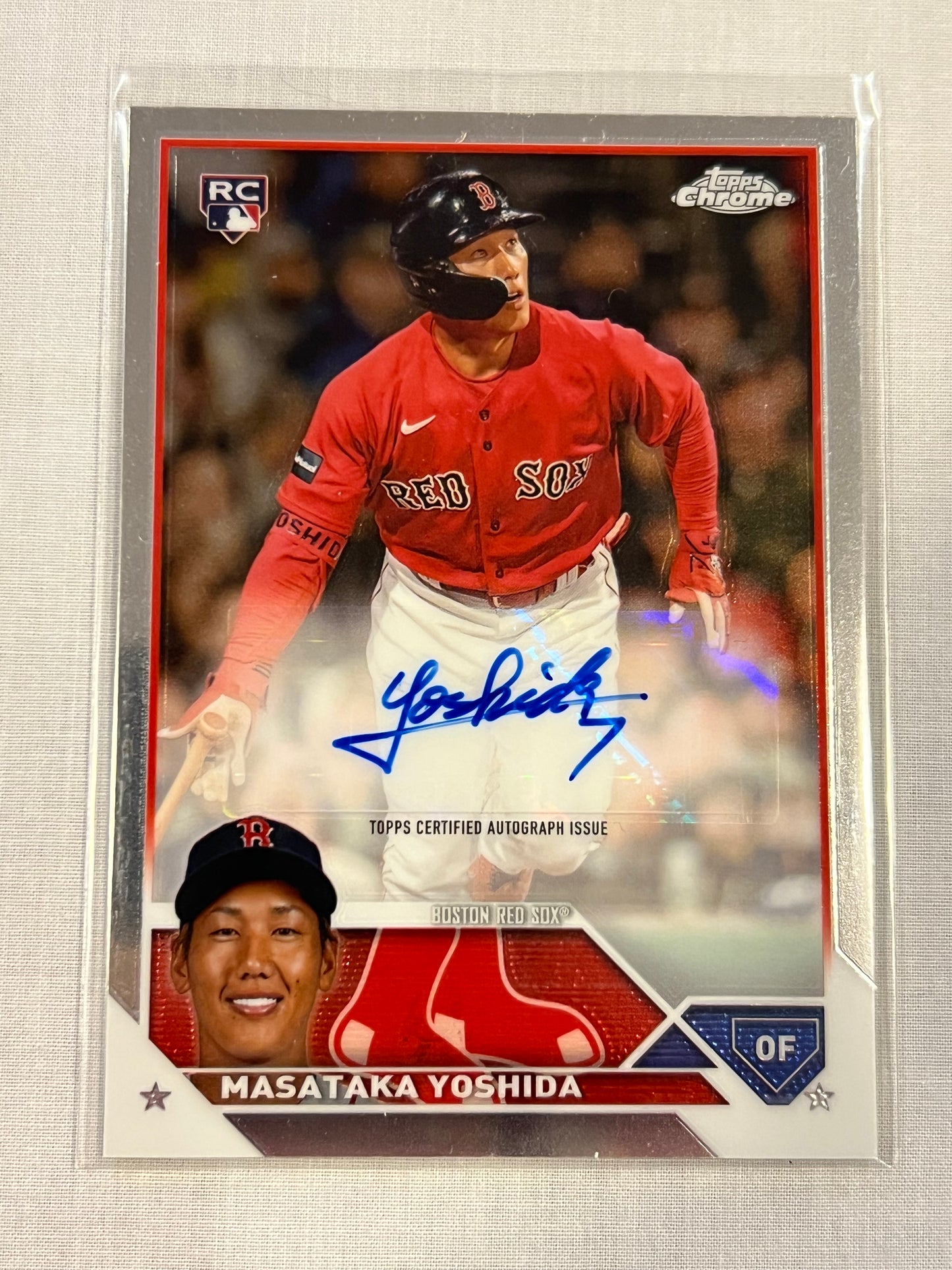 Masataka Yoshida Topps Chrome Rookie Auto