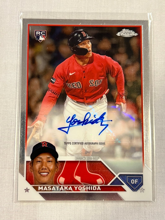 Masataka Yoshida Topps Chrome Rookie Auto