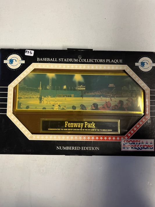 Fenway Park Collectors Plaque - Numbered Edition