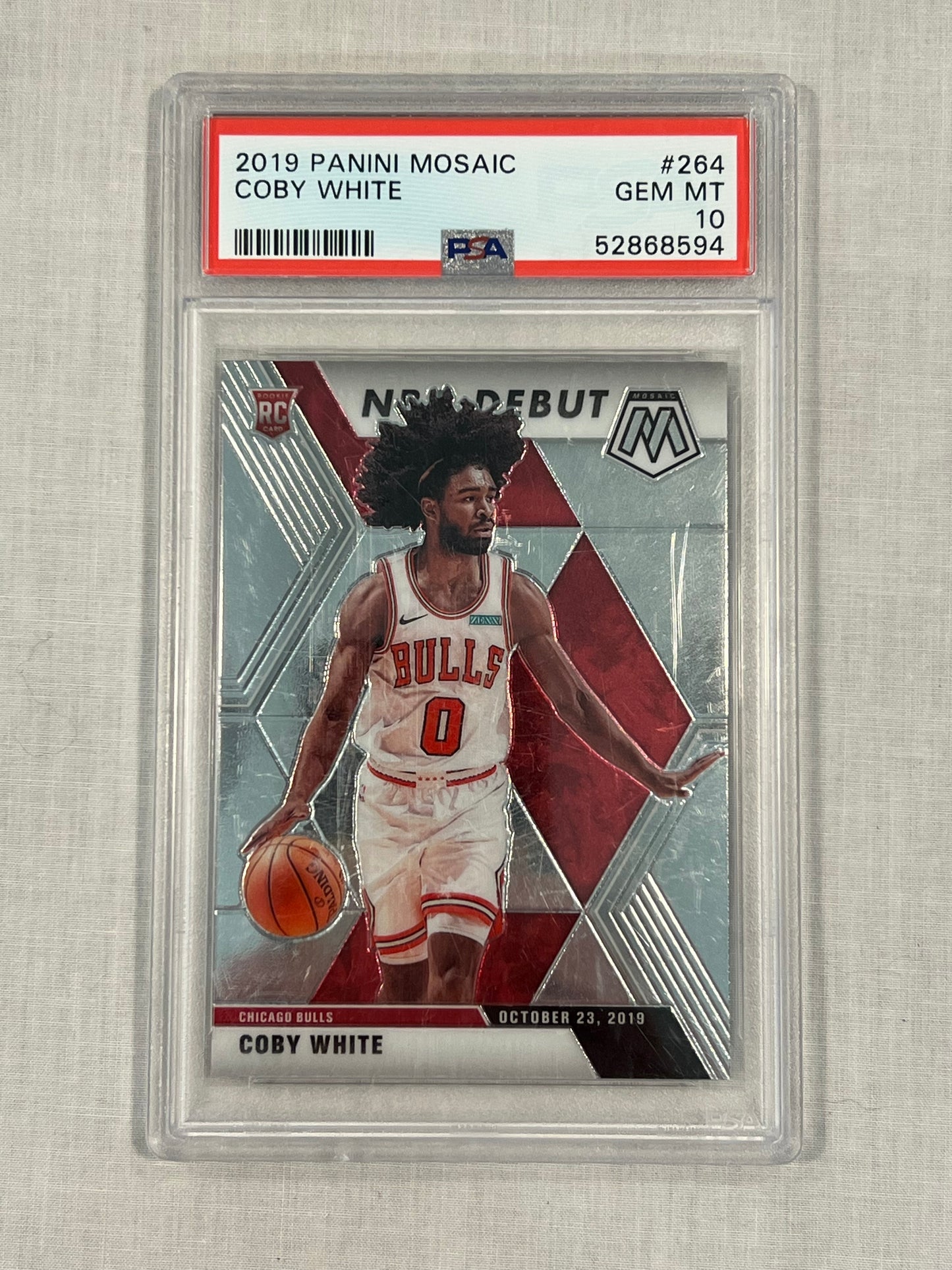 Coby White PSA 10 NBA Debut Rookie
