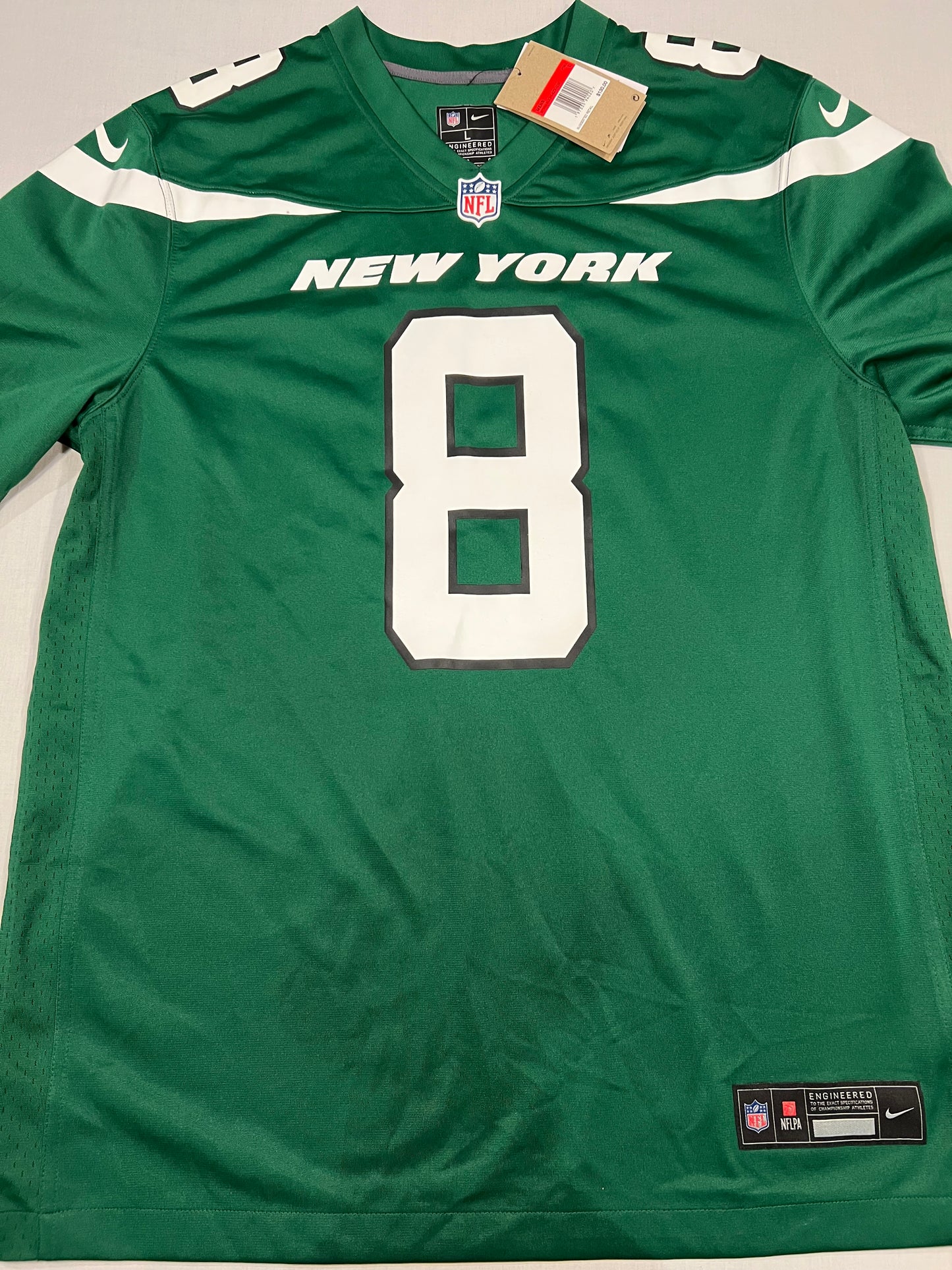 Aaron Rodgers Jets Large Jersey