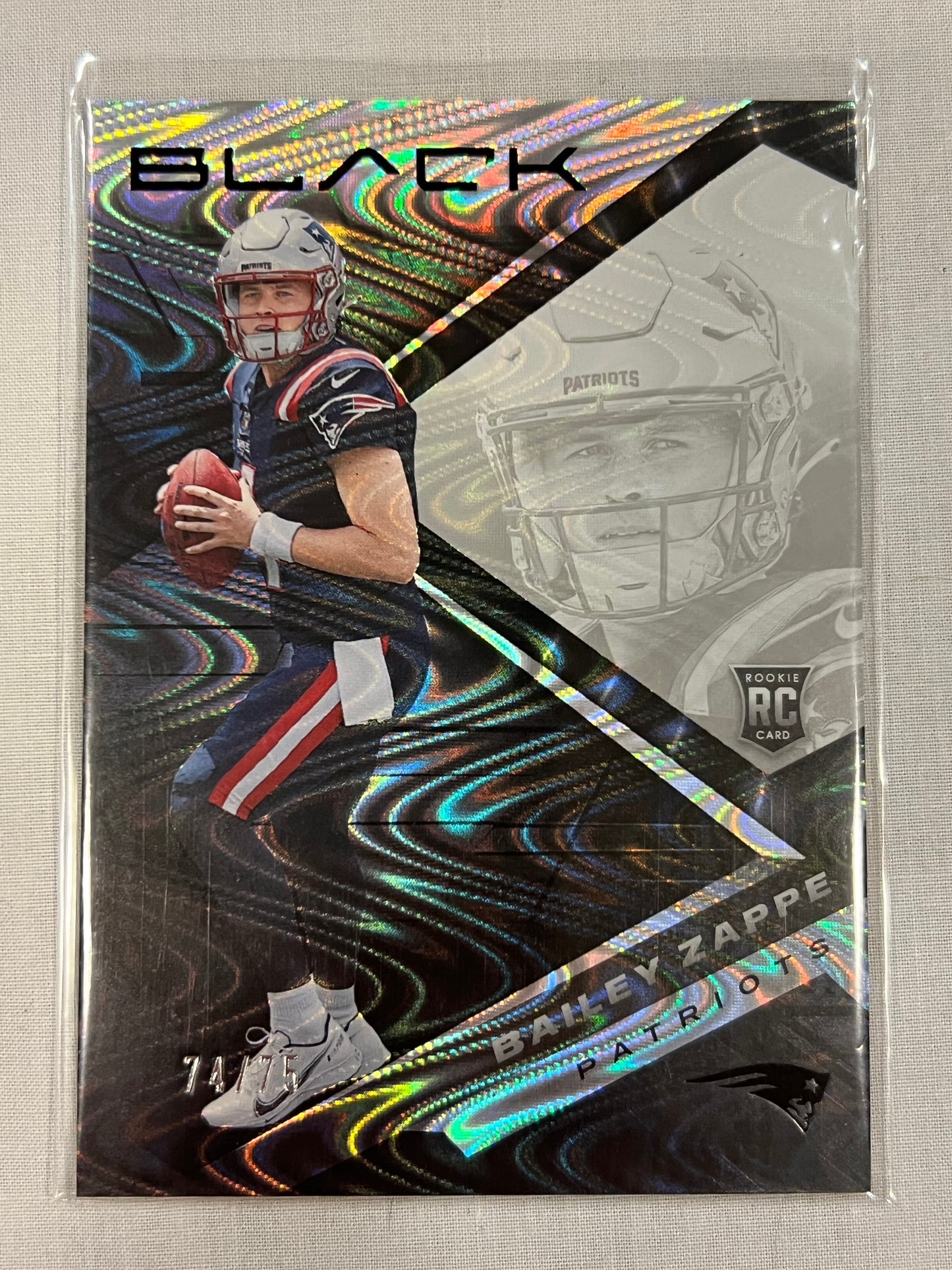 Bailey Zappe Obisidian Black Rookie /75