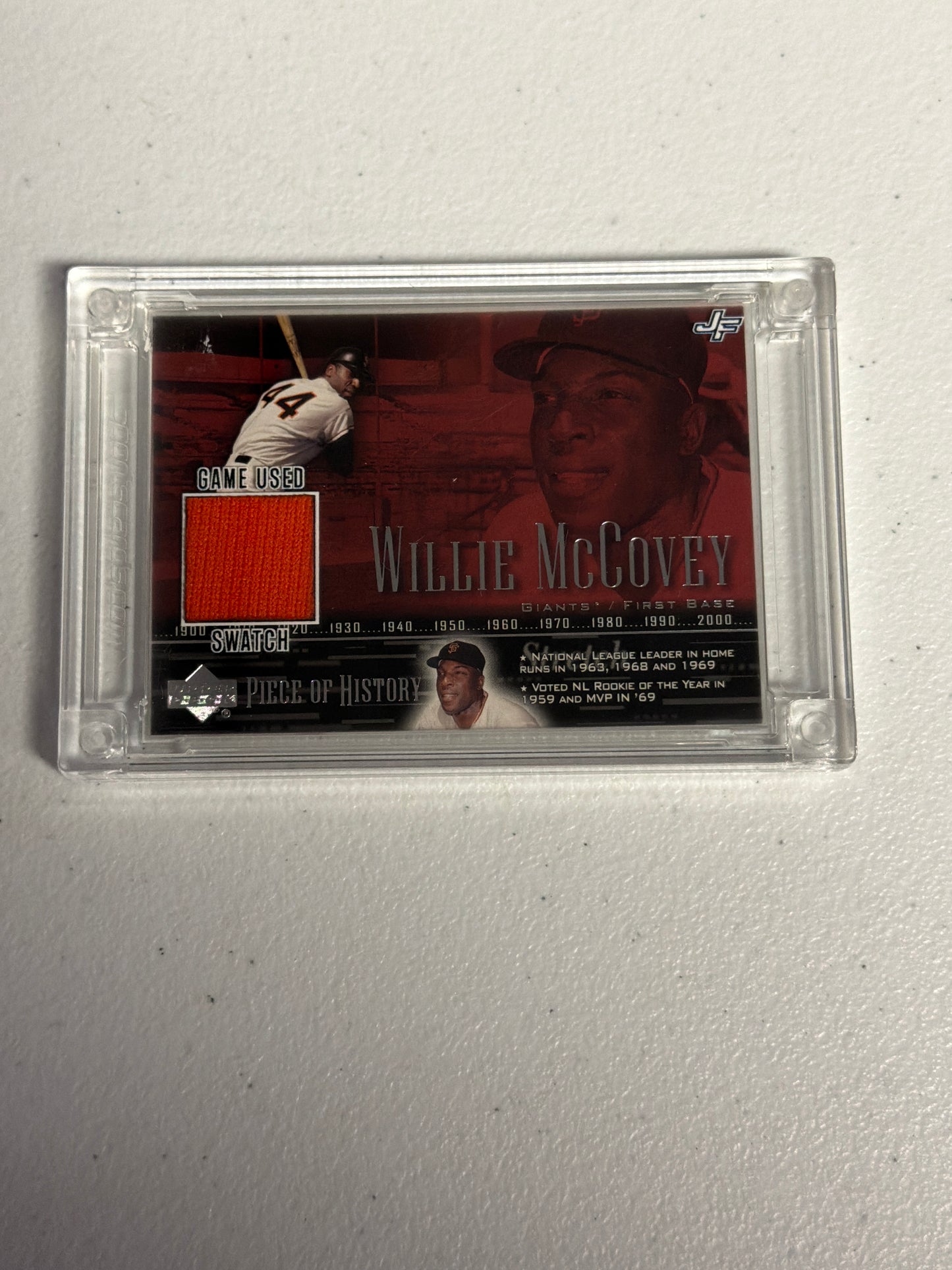 Willie McCovey Pieces of History Relic