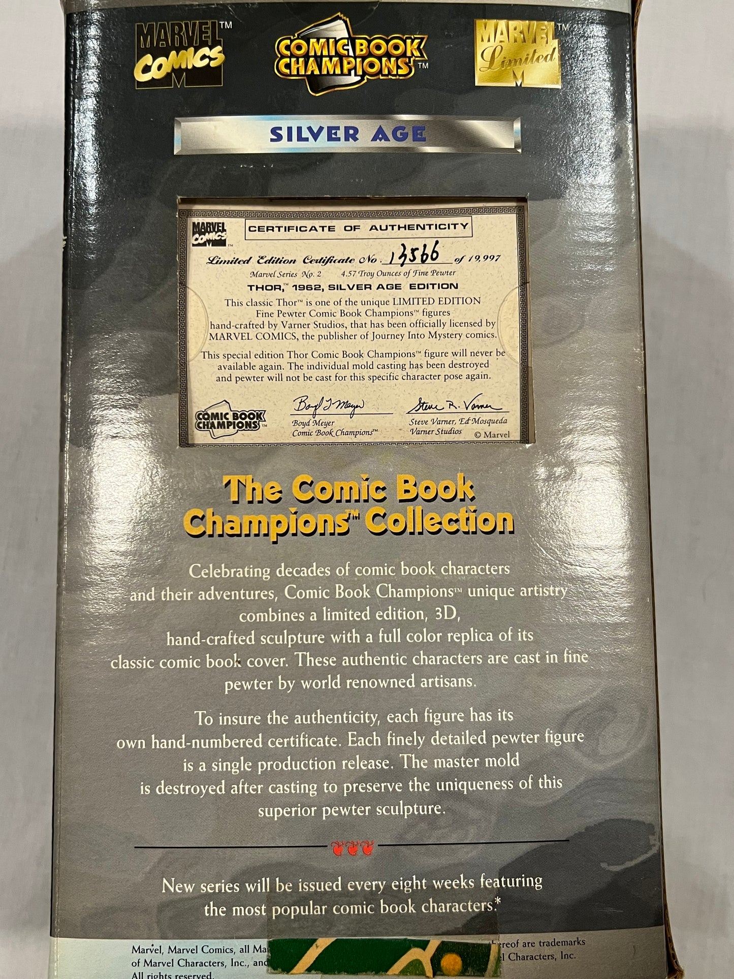 Thor 1962 Silver Age Pewter Comic Book Statue