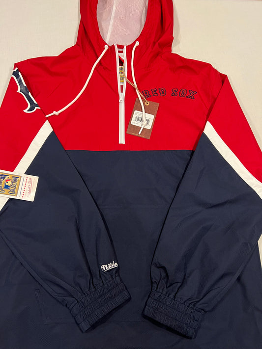 Boston Red Sox Quarter Zip Windbreaker Mens Medium