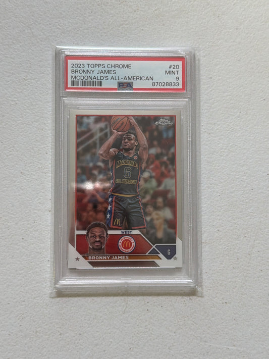 Bronny James McDonald’s RC PSA 9