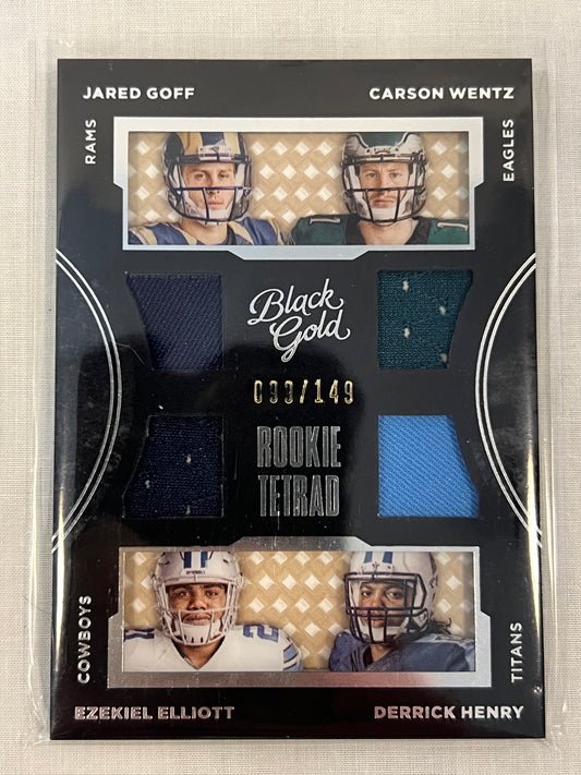Black Gold Quad Rookie Tietrad Patch /149