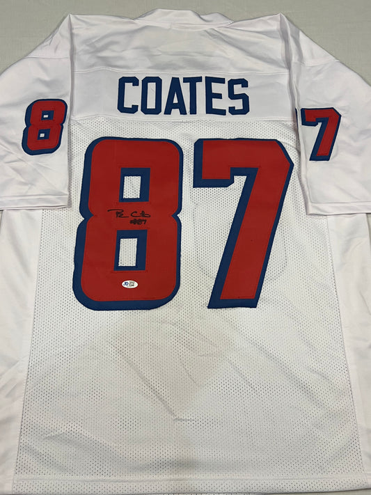 Ben Coates signed Patriots Jersey