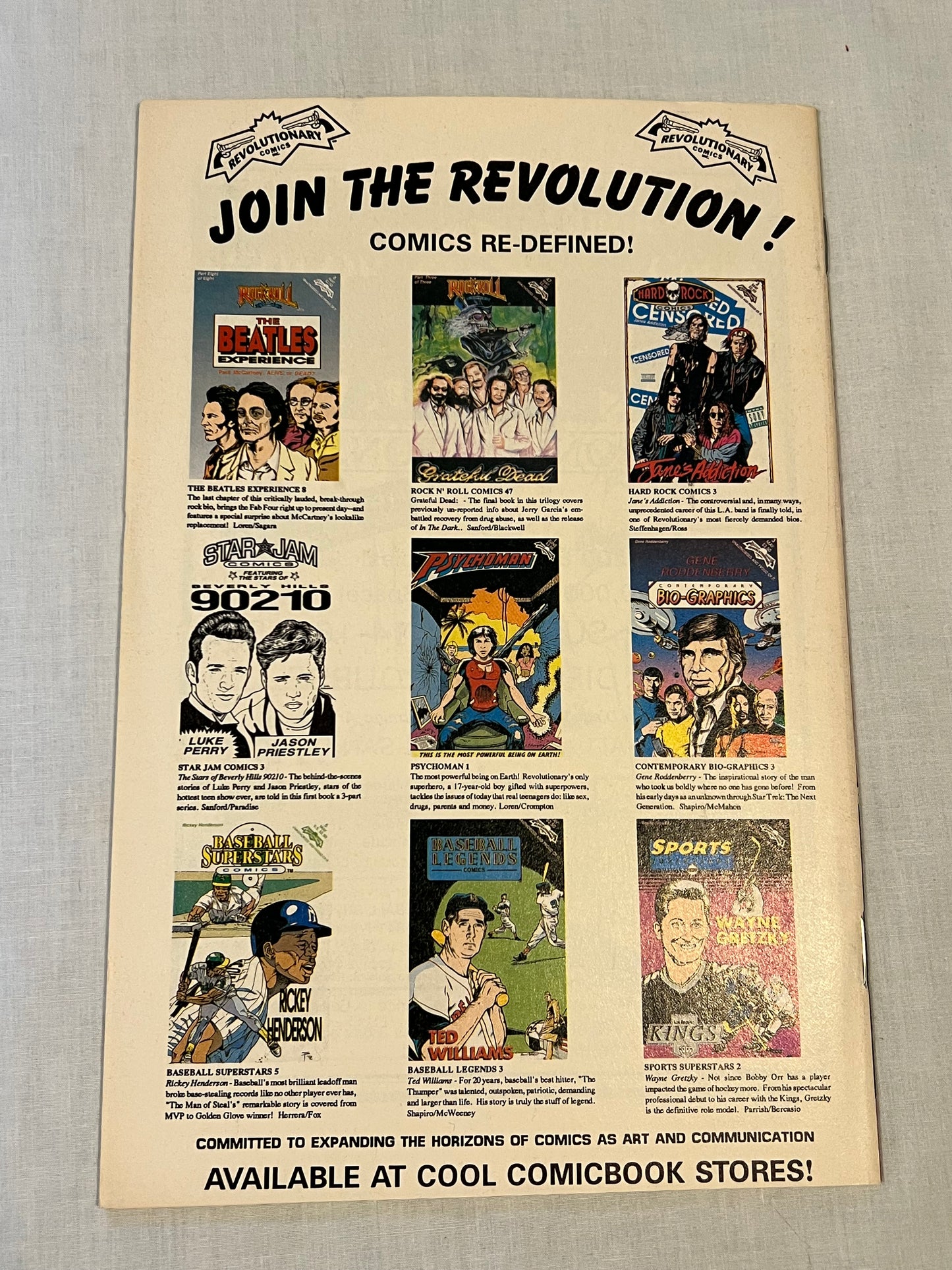 Wayne Gretzky 1992 Sports Superstars Comic Book