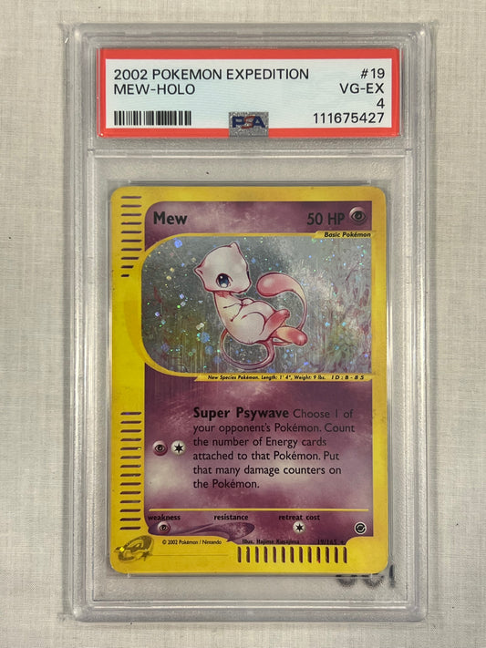 Mew Holo PSA 4
