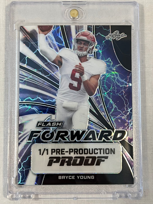 Bryce Young 1/1 Leaf Rookie