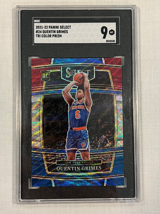 Quentin Grimes SGC 9 Tri-Color Prizm Rookie