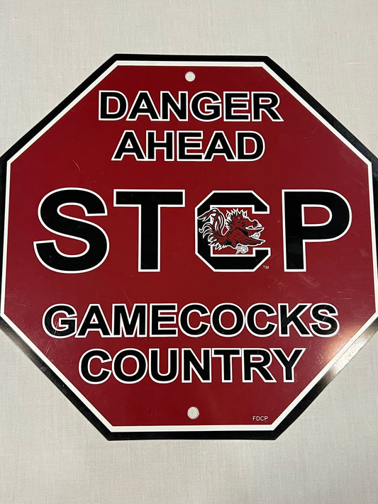 South Carolina Gamecocks Team Stop Sign