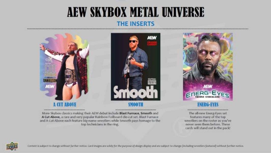 2025 Upper Deck AEW Skybox Metal Universe Wrestling 30ct.