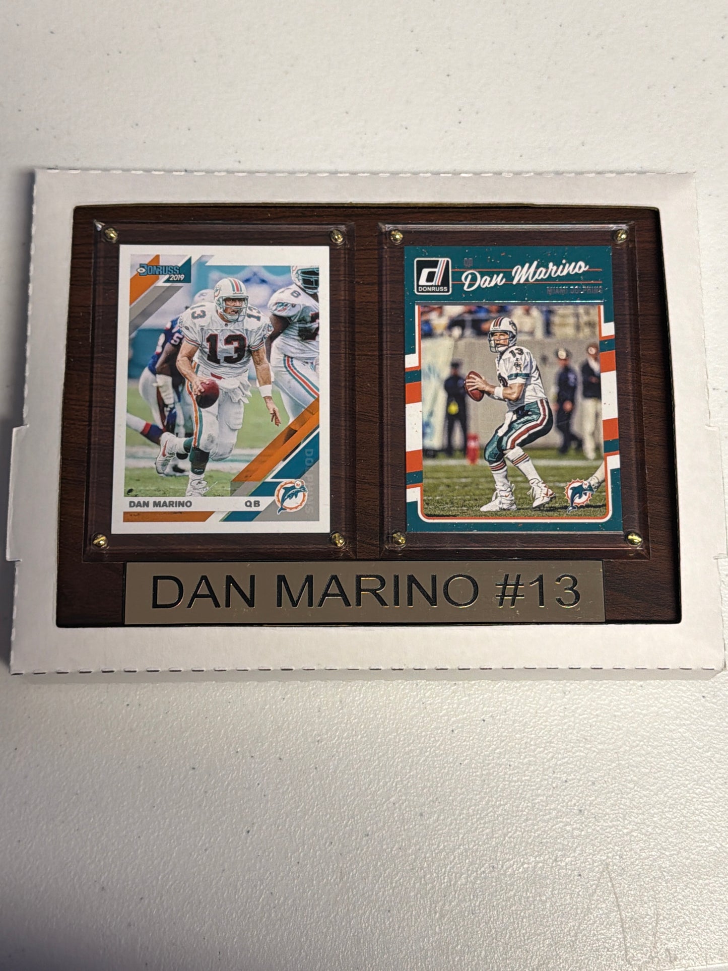 Dan Marino 2 Card Player Plaque