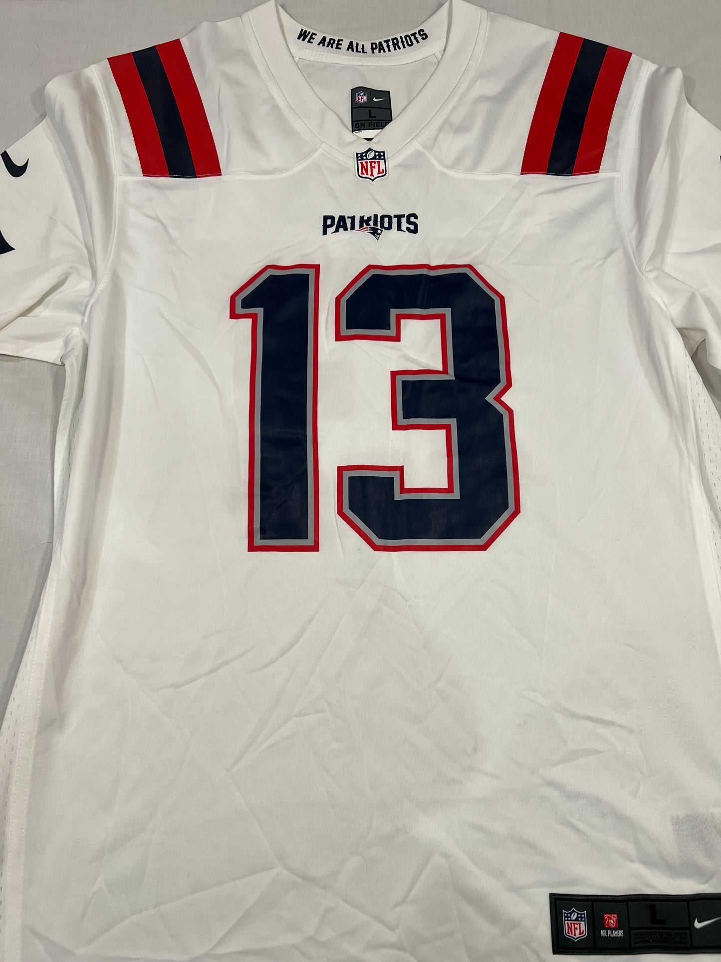 Jack Jones Patriots Mens Large Jersey Minoir Scuffs