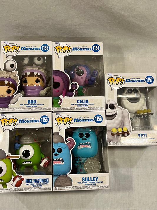Monsters Inc Complete Set of 5
