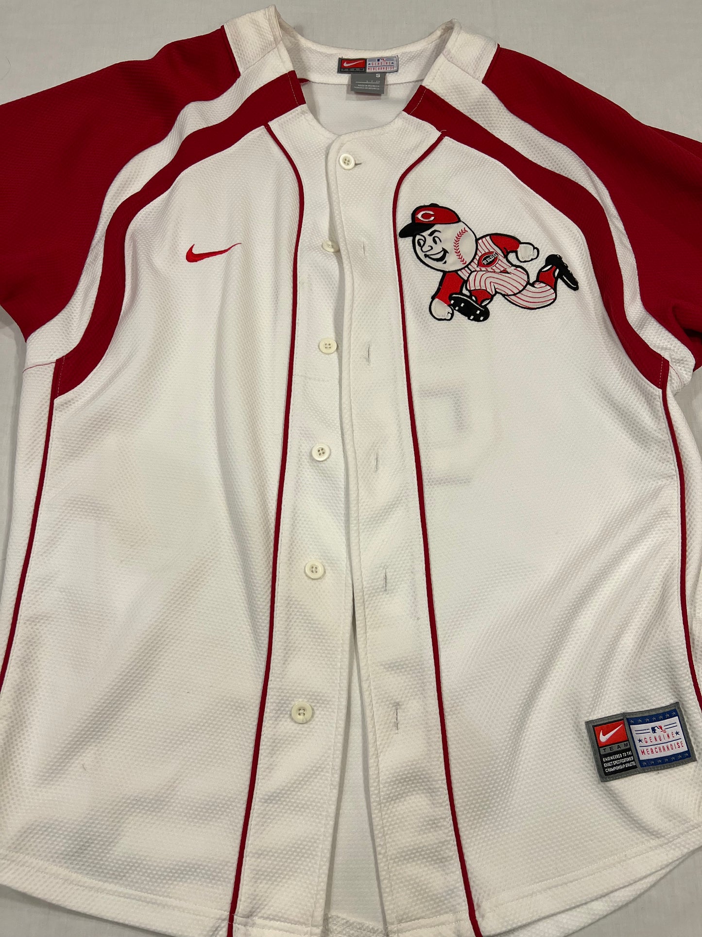 Bronson Arroyo Button Down Reds Mens Small Jersey