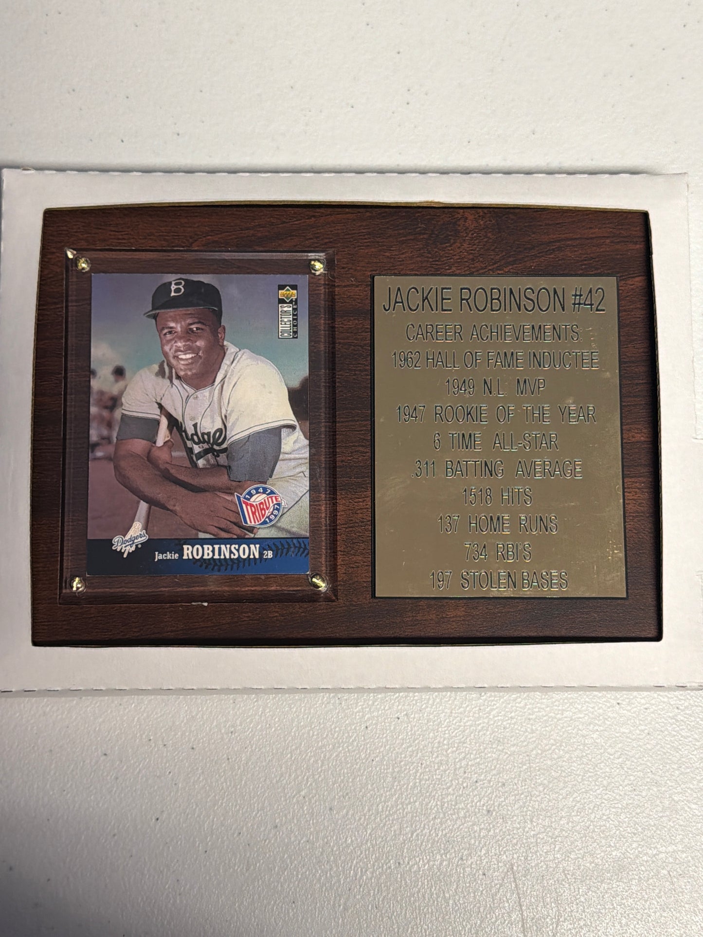 Jackie Robinson Player Plaque