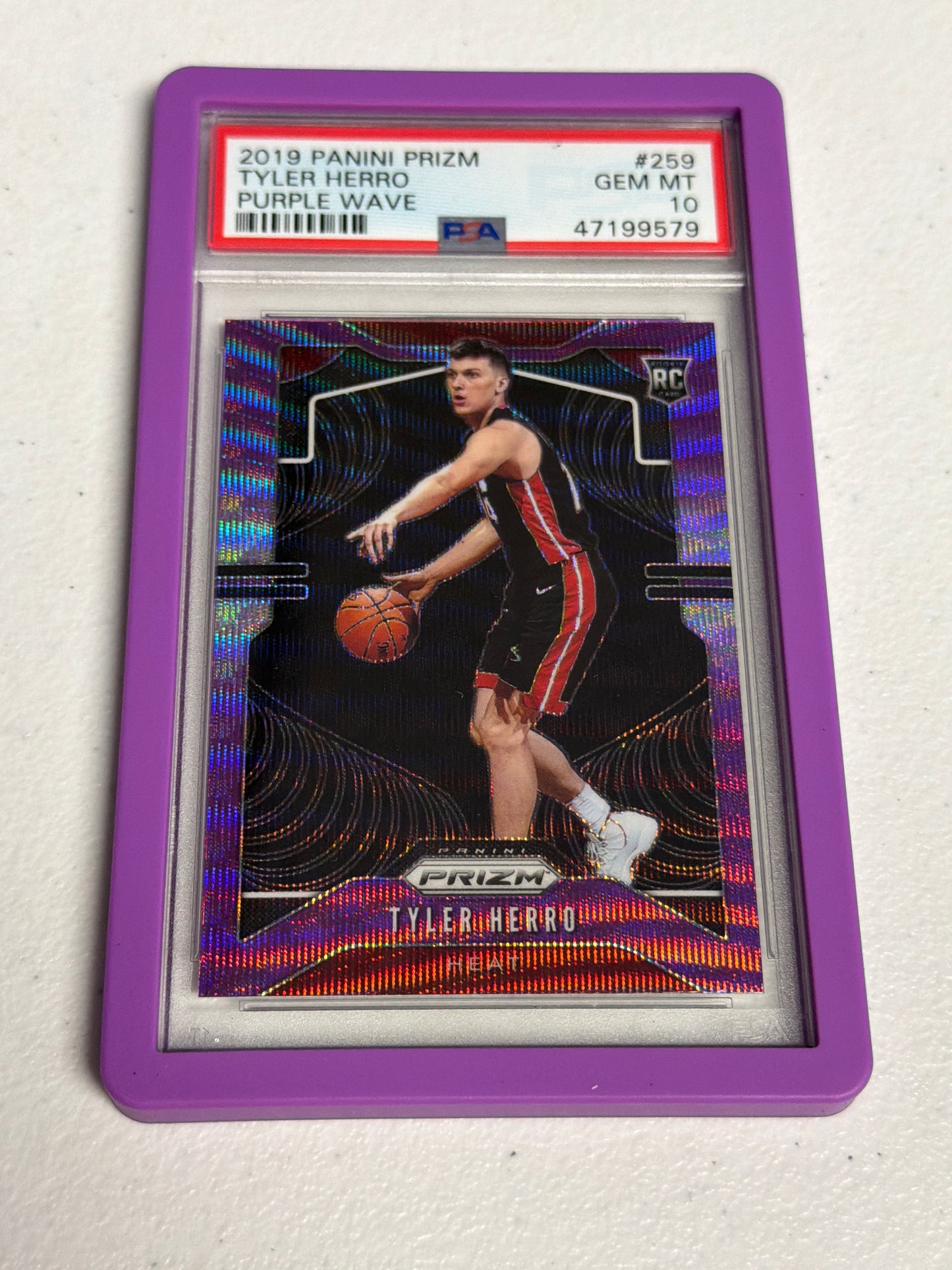 Tyler Herro Purple Wave PSA 10 RC