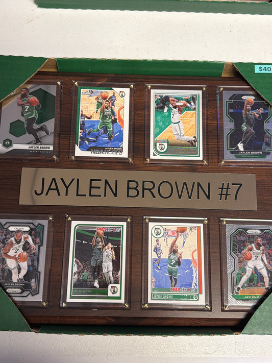 Jaylen Brown 8 Card Plaque