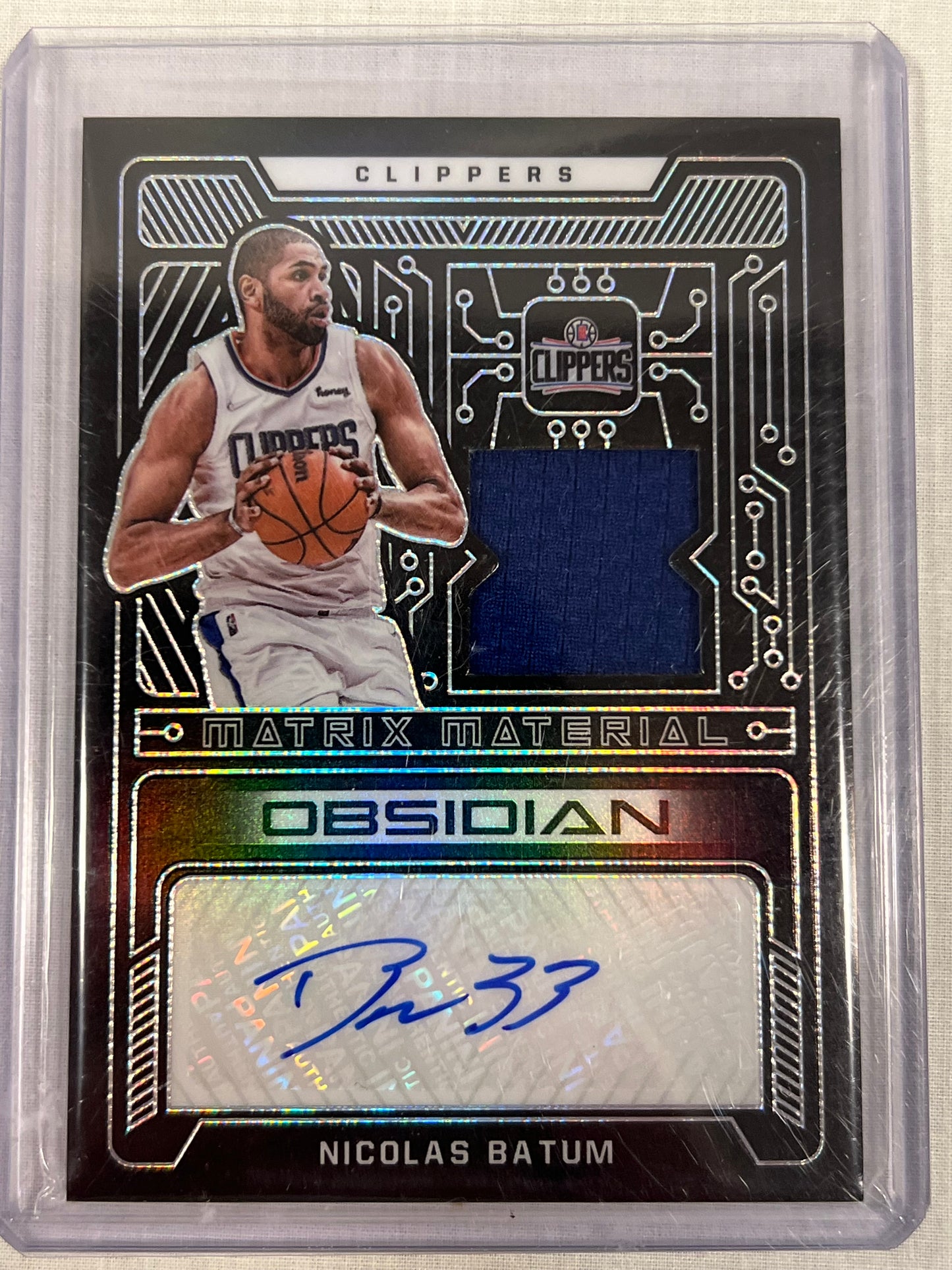 Nicholas Batum Obsidian Matrix Material Patch Auto /75