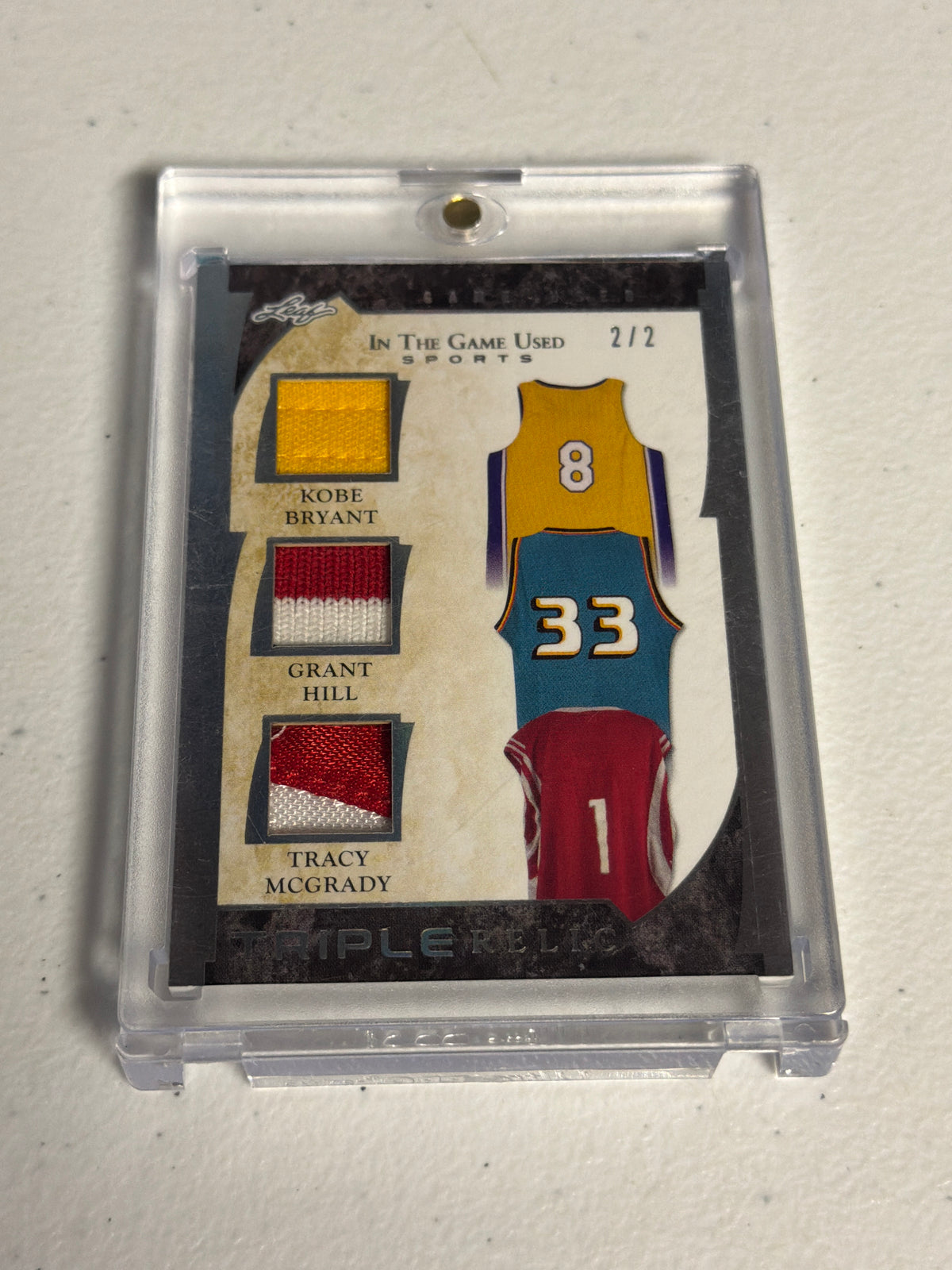 Kobe Bryant/Grant Hill/ Tracy Mcgrady Game used Patches #2/2