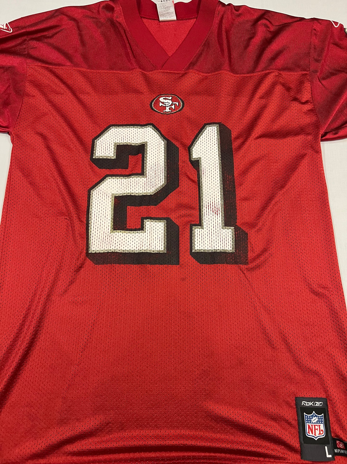 Frank Gore 49ers Reebok Mens Large Jersey